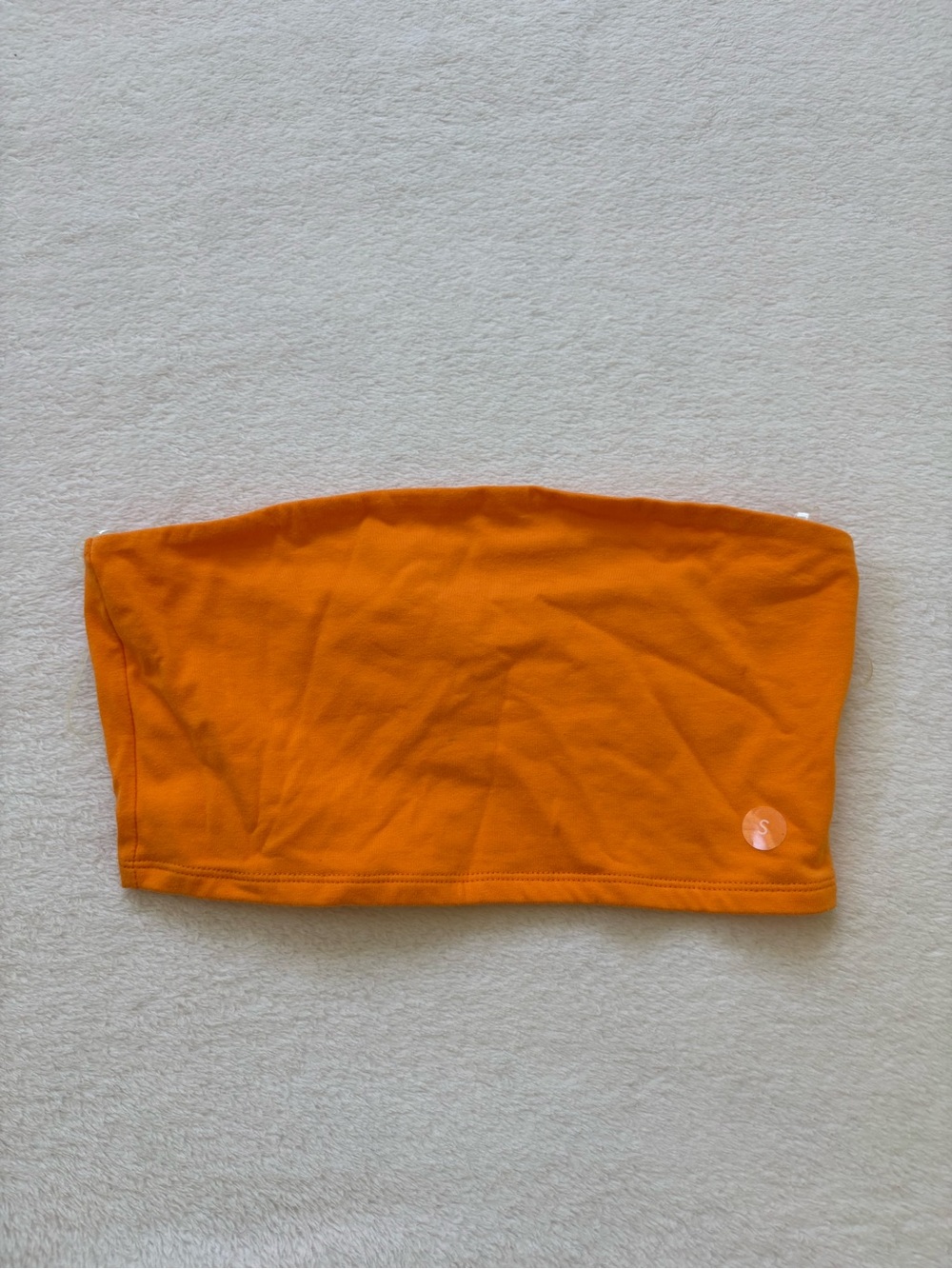 Me to We Vibrant Orange Tube Top